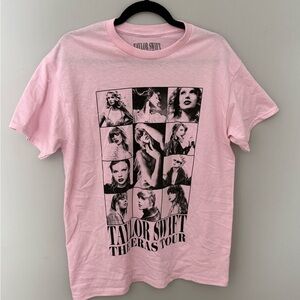 Taylor Swift The Eras Tour T-Shirt- pink size M- 100% cotton